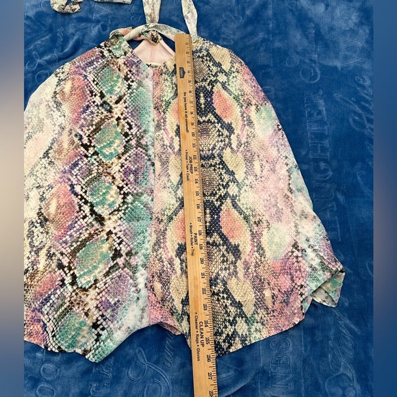 Show me your mumu pastel python mini dress size small - Picture 5 of 7